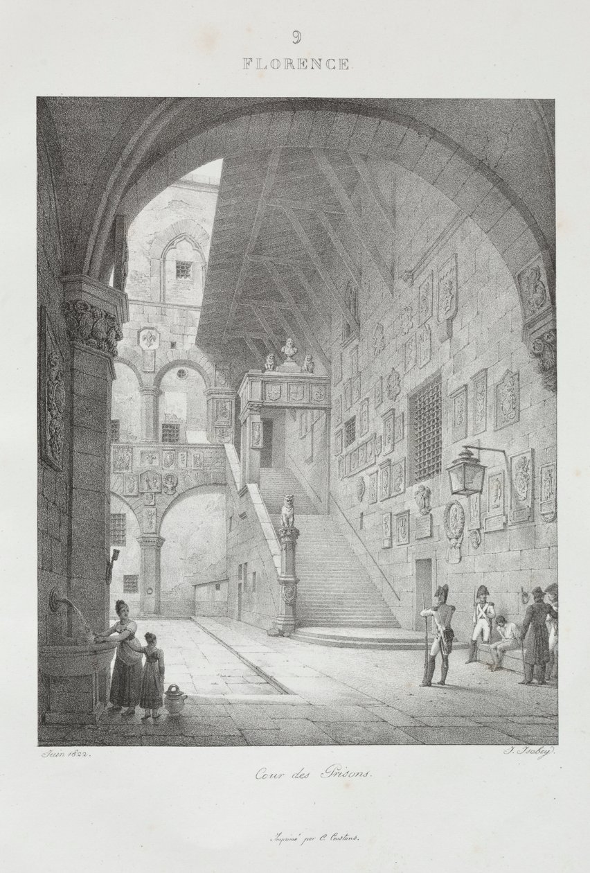 Viaggio in Italia nel 1822, 1833 da Jean Baptiste Isabey