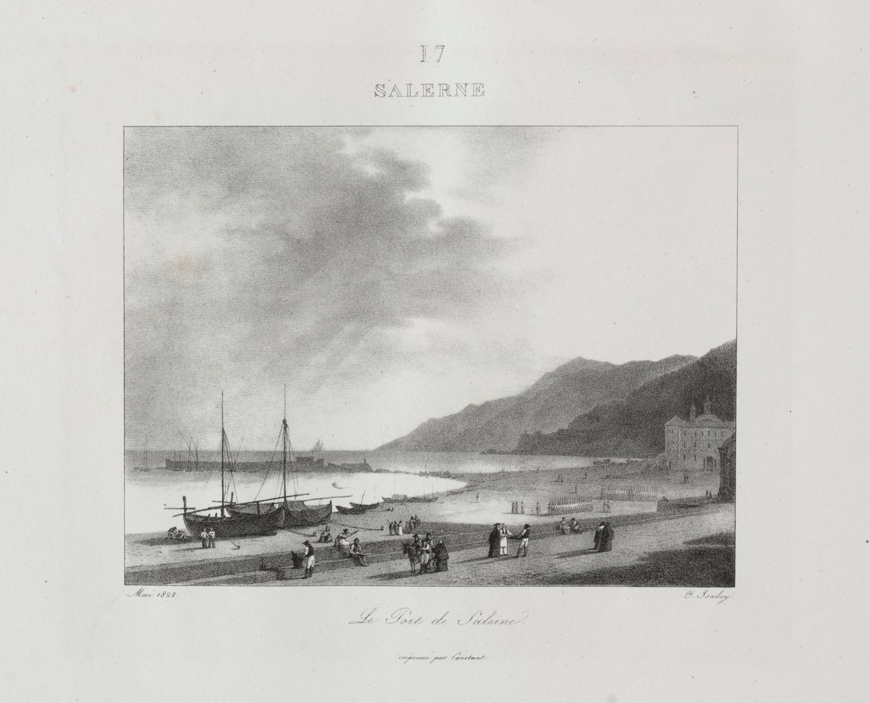 Viaggio in Italia nel 1822, 1833 da Jean Baptiste Isabey