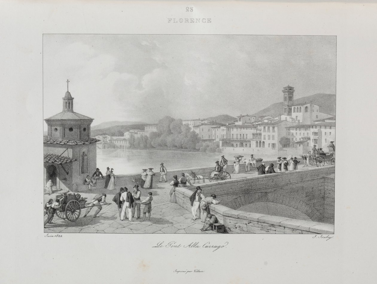 Viaggio in Italia nel 1822, 1833 da Jean Baptiste Isabey