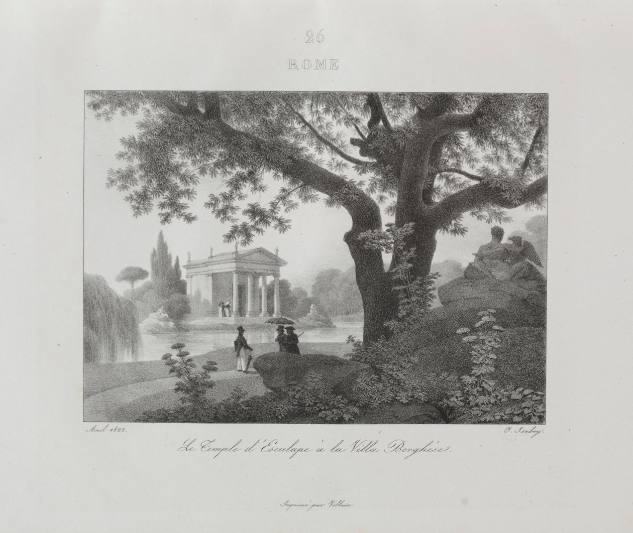 Viaggio in Italia nel 1822, 1833 da Jean Baptiste Isabey