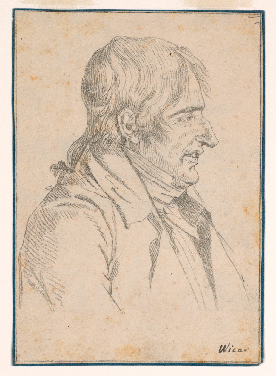 Ritratto di un uomo da Jean Baptiste Joseph Wicar