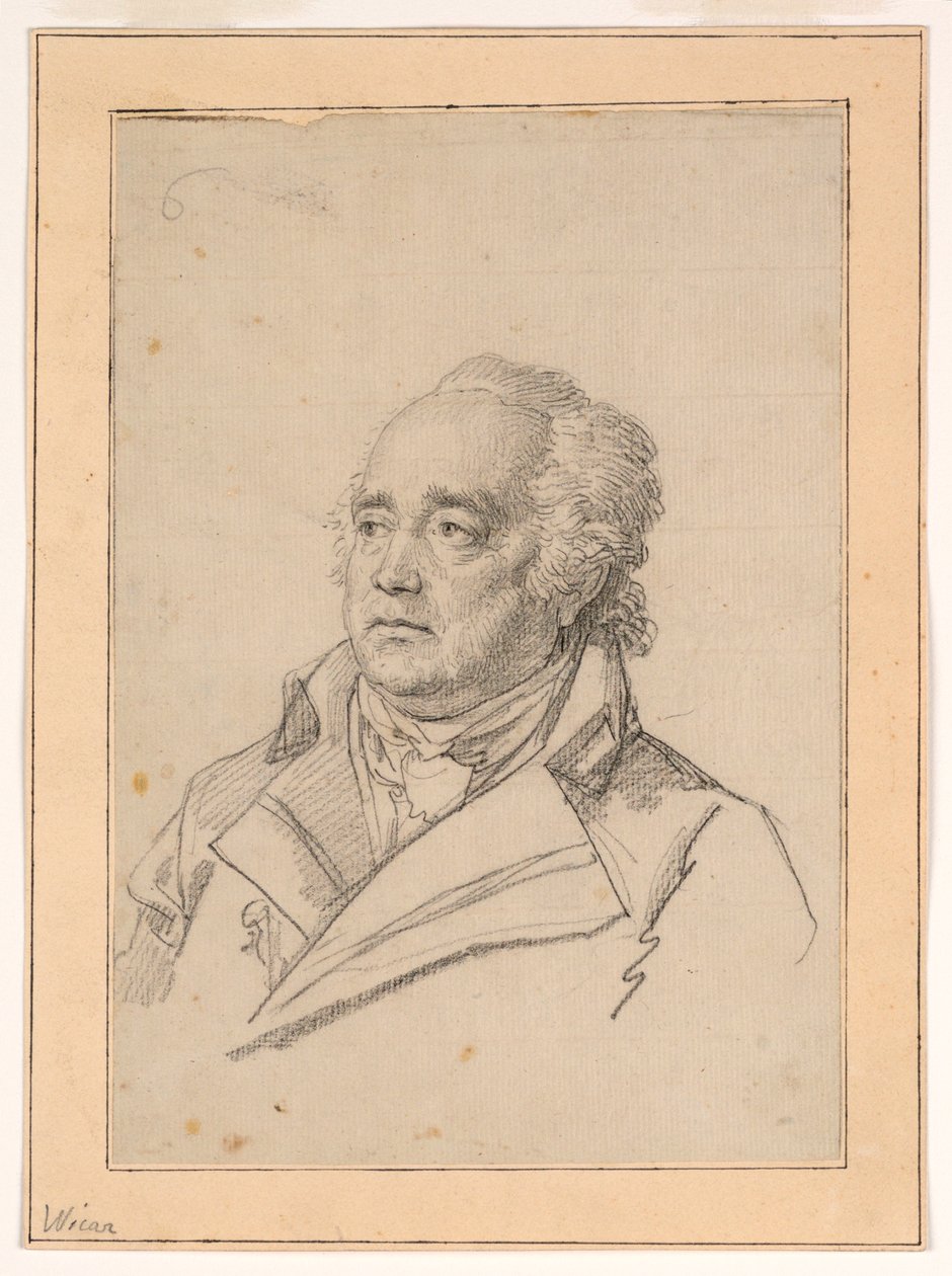 Ritratto di un Uomo, Giuseppe Valadier da Jean Baptiste Joseph Wicar