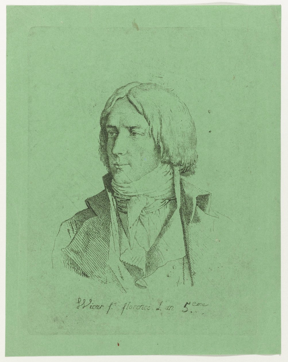 Ritratto di un giovane sconosciuto da Jean Baptiste Joseph Wicar