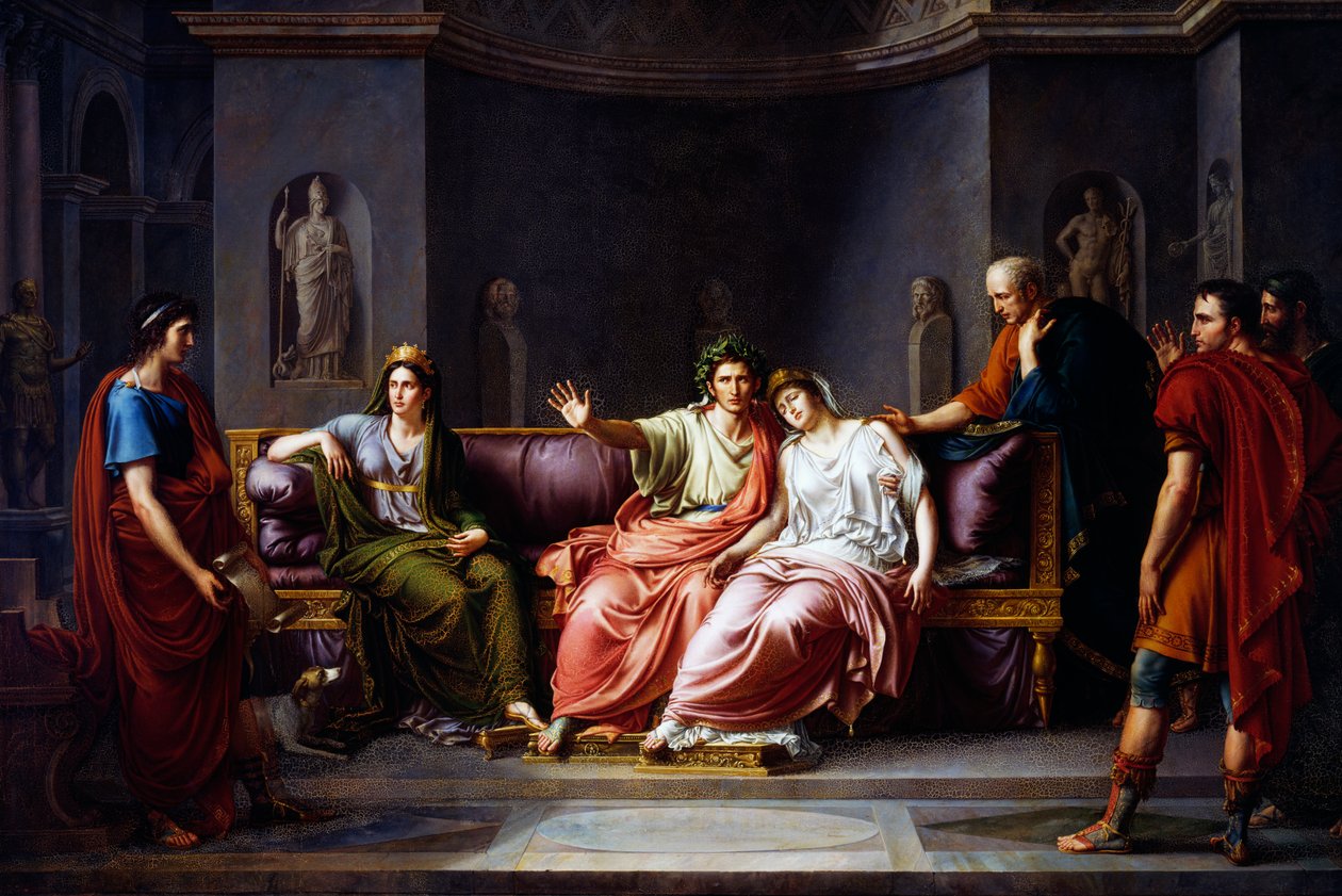 Virgilio che legge il sesto canto dell