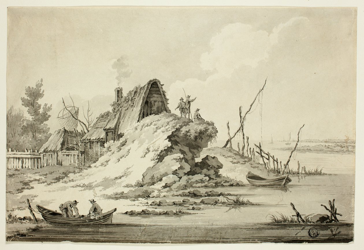 Scena rustica sul mare da Jean Baptiste Le Prince