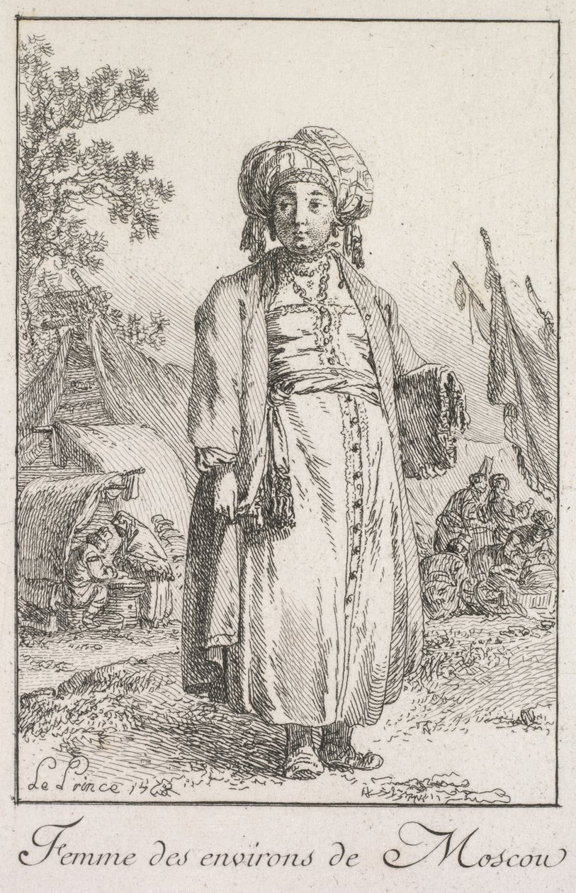 Donna della periferia di Mosca da Jean Baptiste Le Prince