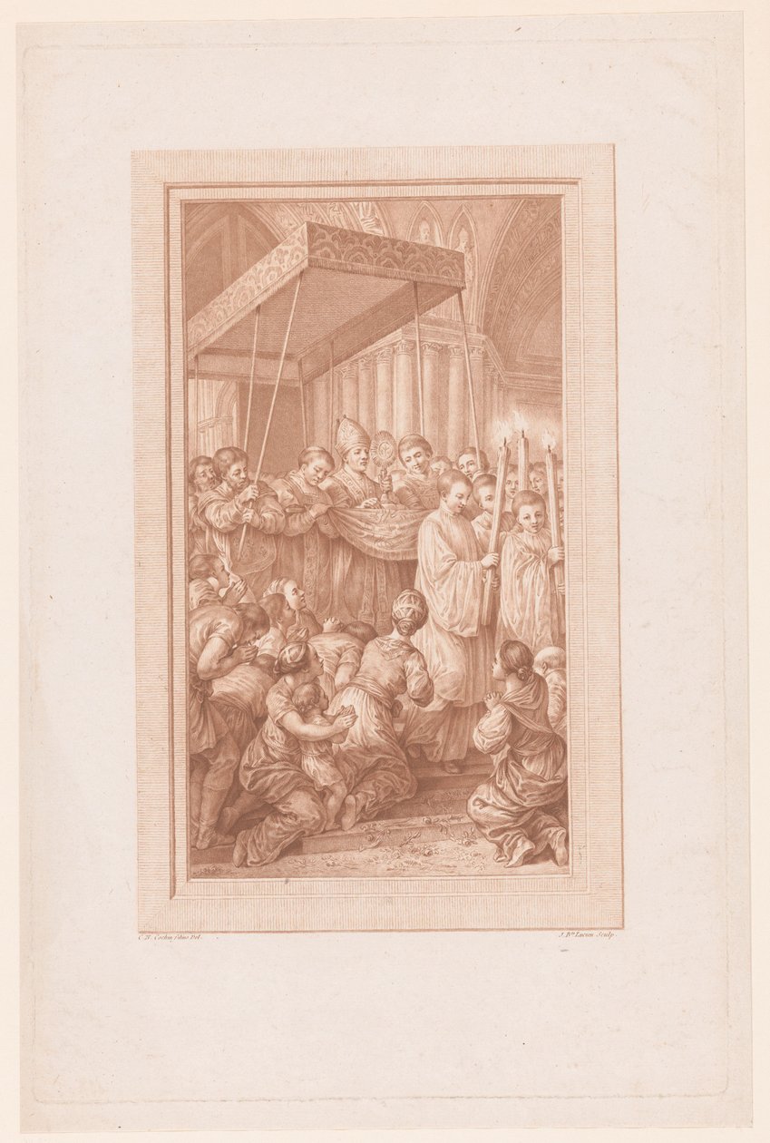 Processione con ostensorio da Jean Baptiste Lucien