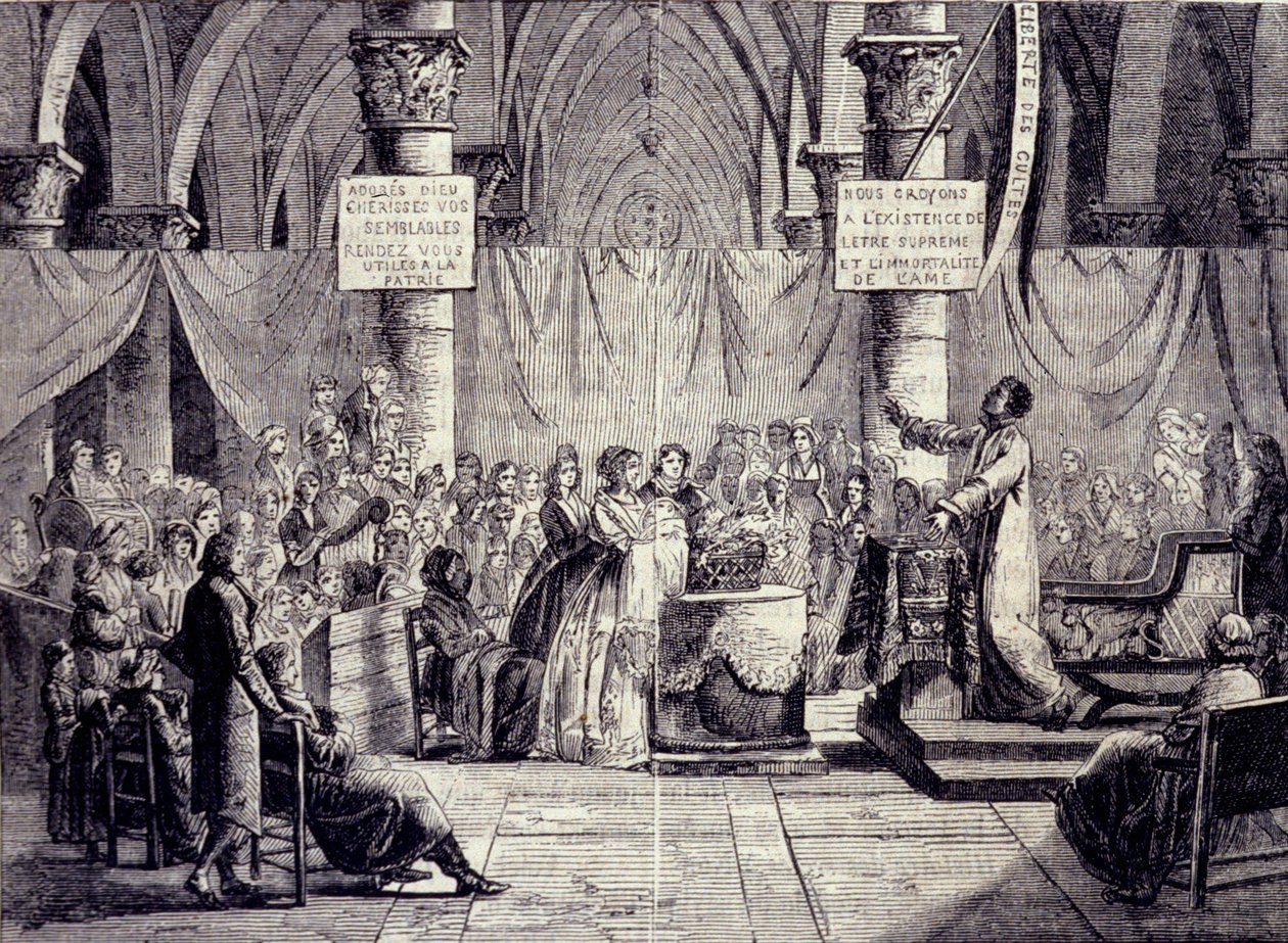 Battesimo dei membri della setta della Teofilantropia tra il 1796 e il 1800 da Jean Baptiste Mallet
