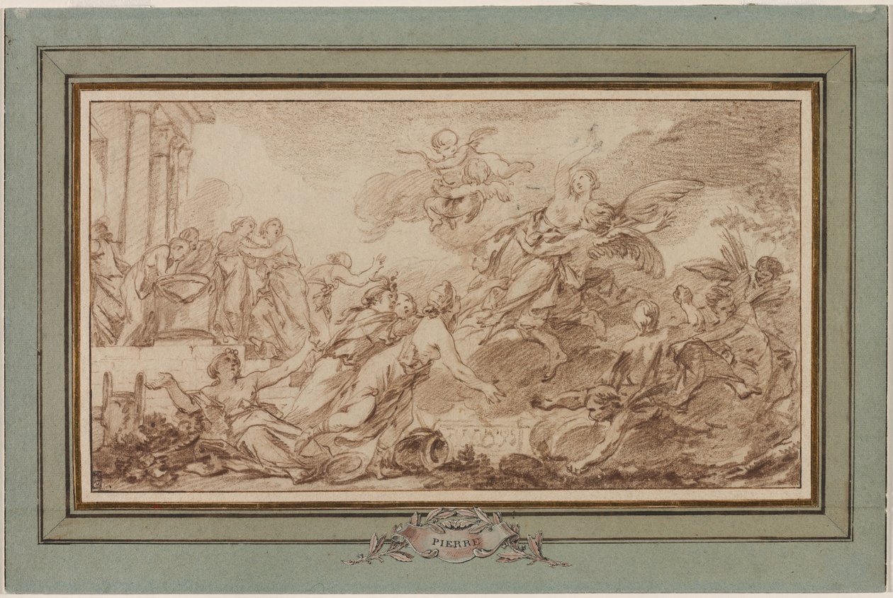 Borea rapisce Oreithyia, c. 1755-1760 da Jean Baptiste Marie Pierre