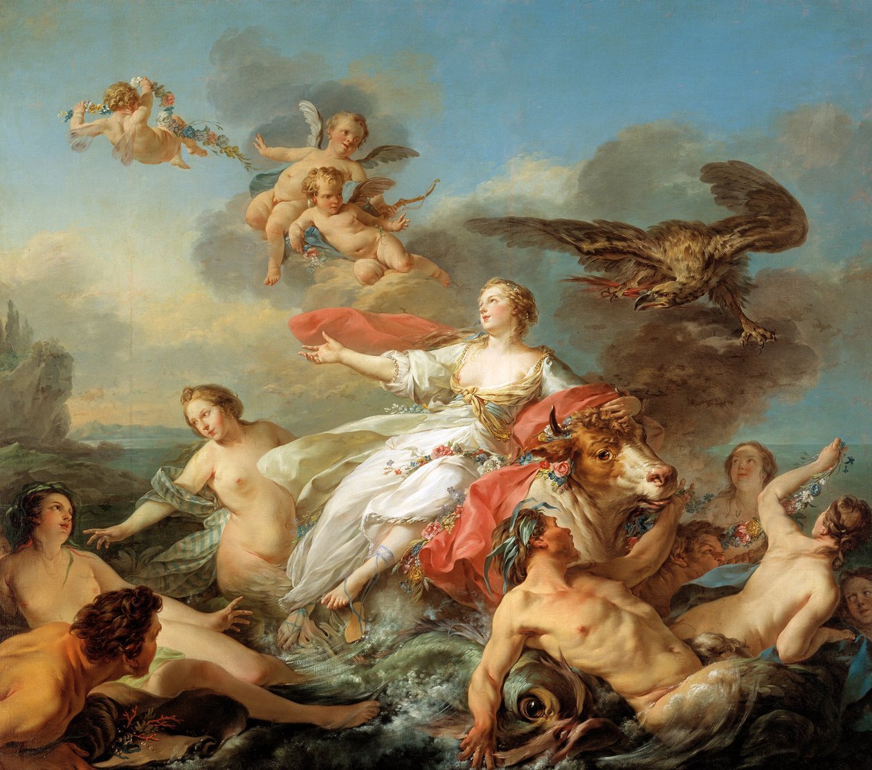 Il rapimento di Europa da Jean Baptiste Marie Pierre
