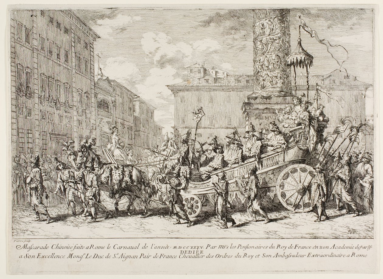 La mascherata cinese da Jean Baptiste Marie Pierre