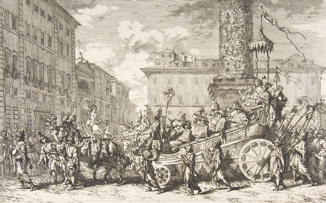 La Mascherata Cinese, 1735 da Jean Baptiste Marie Pierre