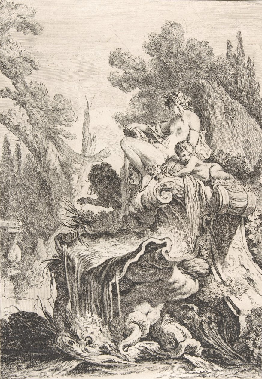 La ninfa seduta (dettaglio) da Jean Baptiste Marie Pierre