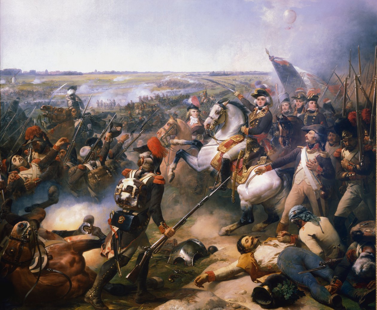 Battaglia di Fleurus, 16 giugno 1794 XIX secolo da Jean Baptiste Mauzaisse