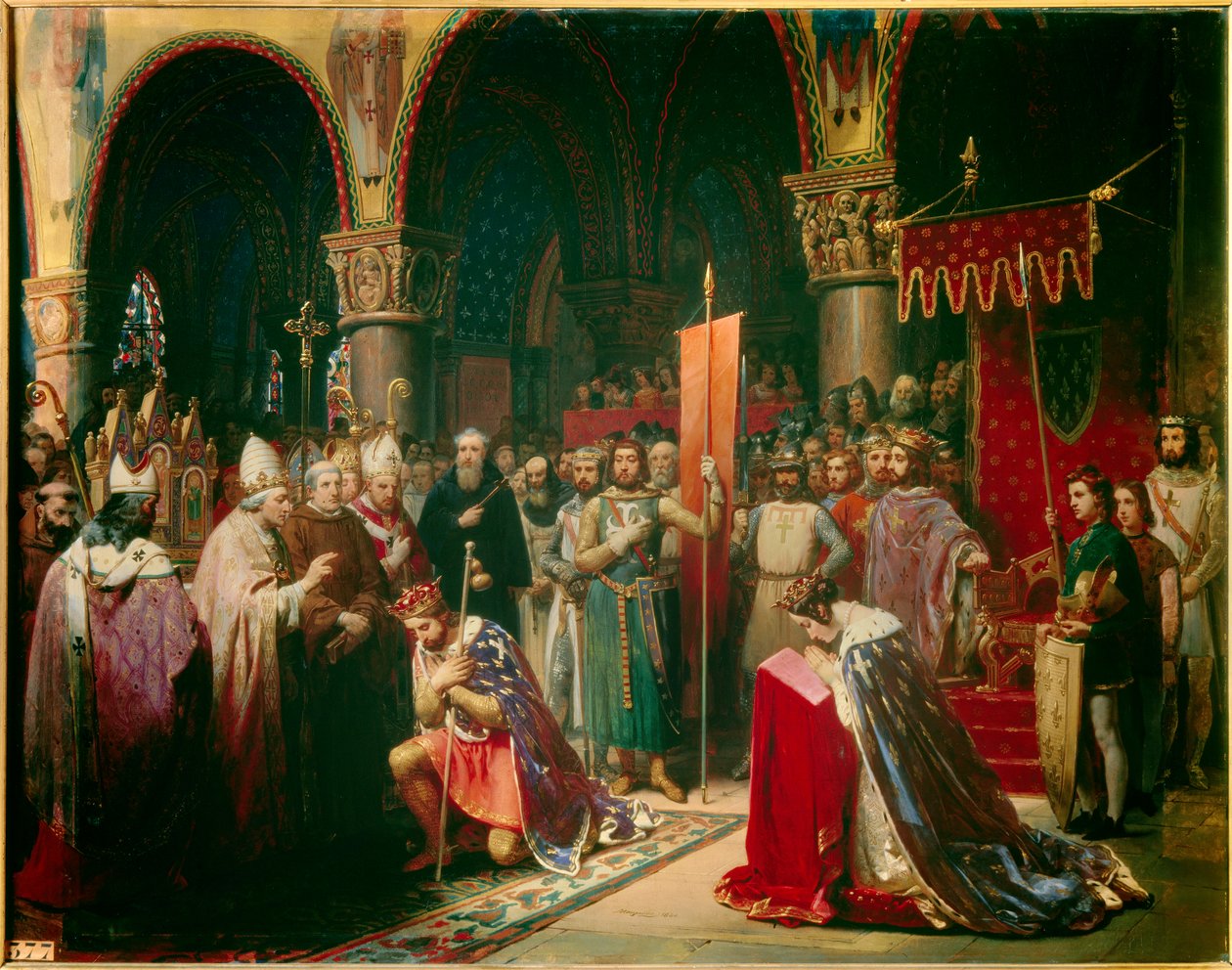 Re Luigi VII (1120-1180) prende l