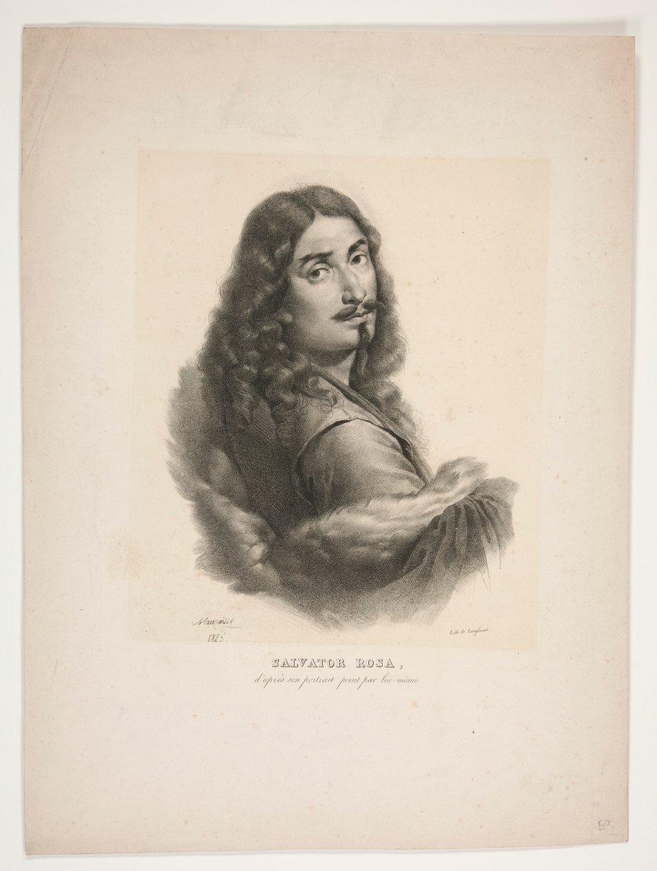Ritratto di Salvator Rosa da Jean Baptiste Mauzaisse