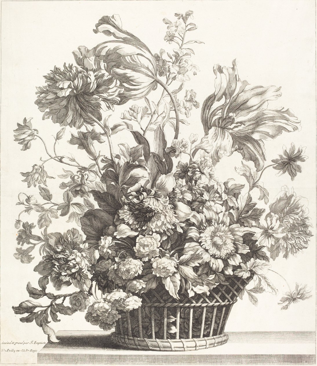 Un Cesto di Fiori Primaverili da Jean-Baptiste Monnoyer