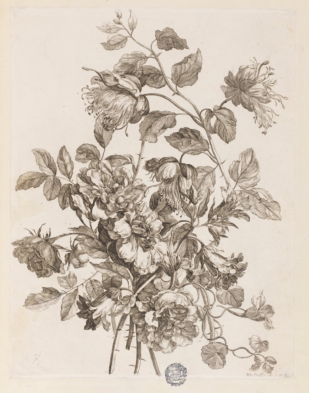 Tavola da "Le Livre de toutes sortes de fleurs d
