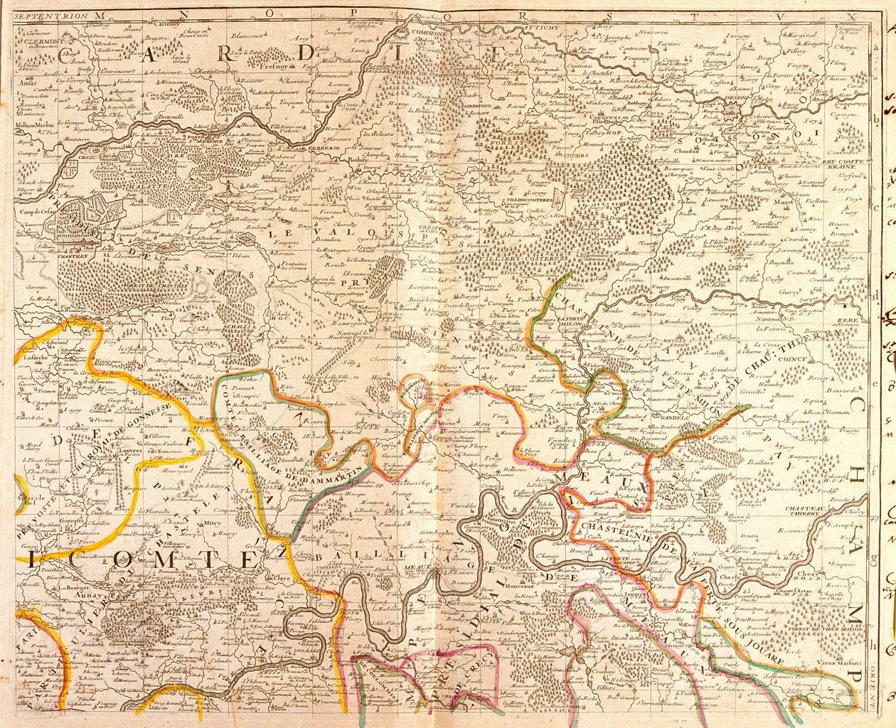 Mappa del nord-est dell