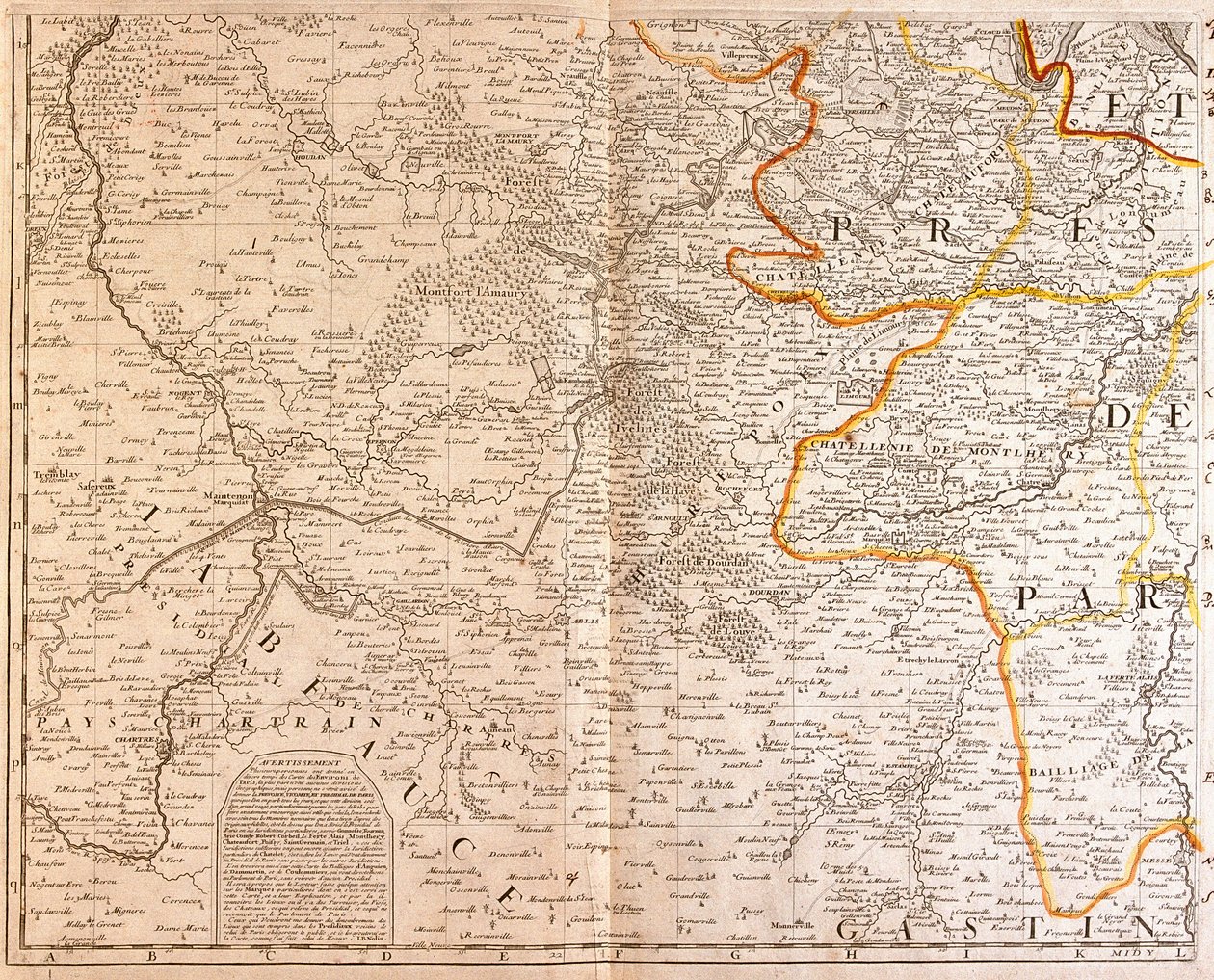 Mappa del Sud-Ovest dell