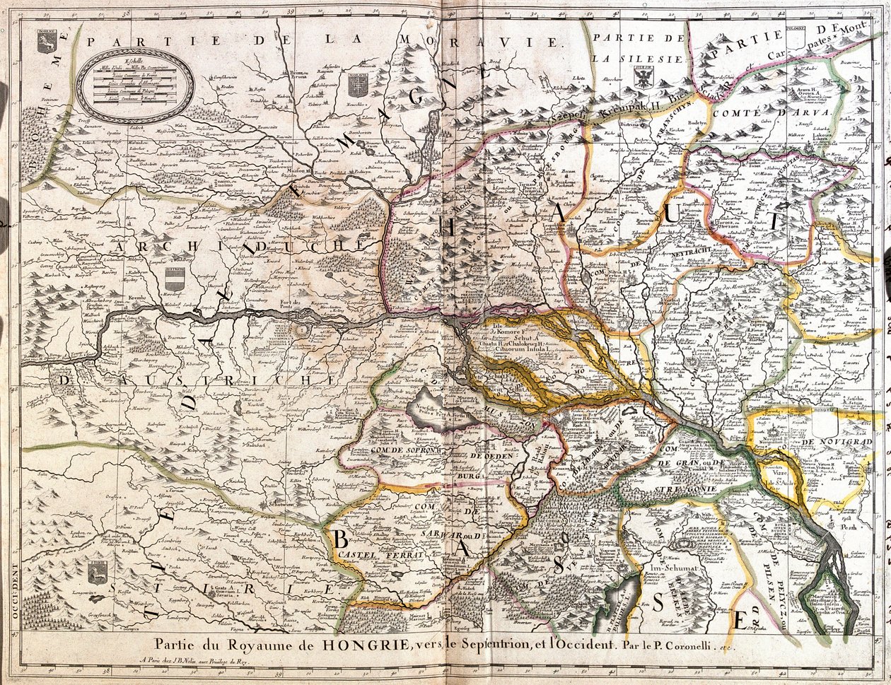 Mappa della parte nord-occidentale del Regno d