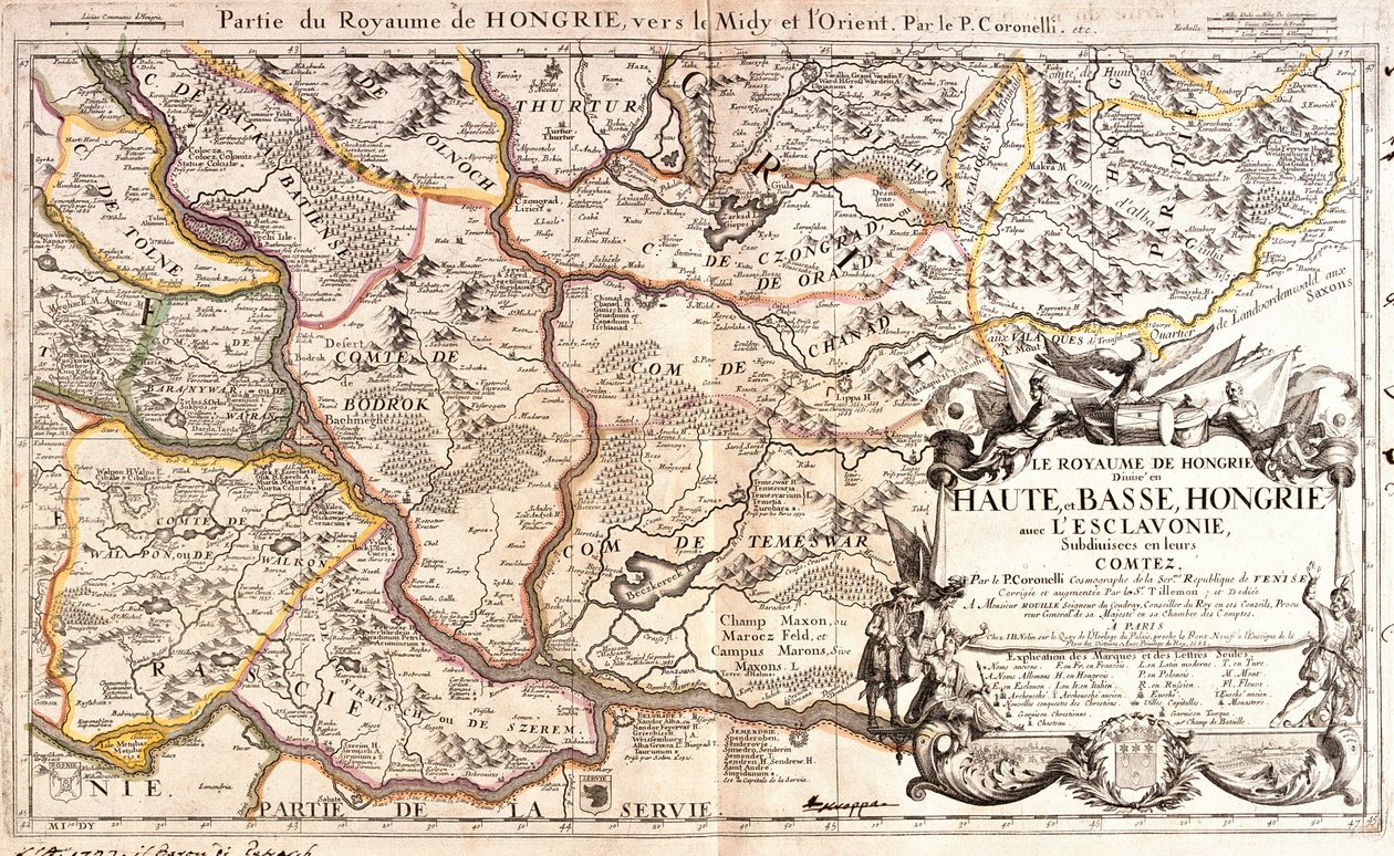 Mappa della parte orientale del Regno d