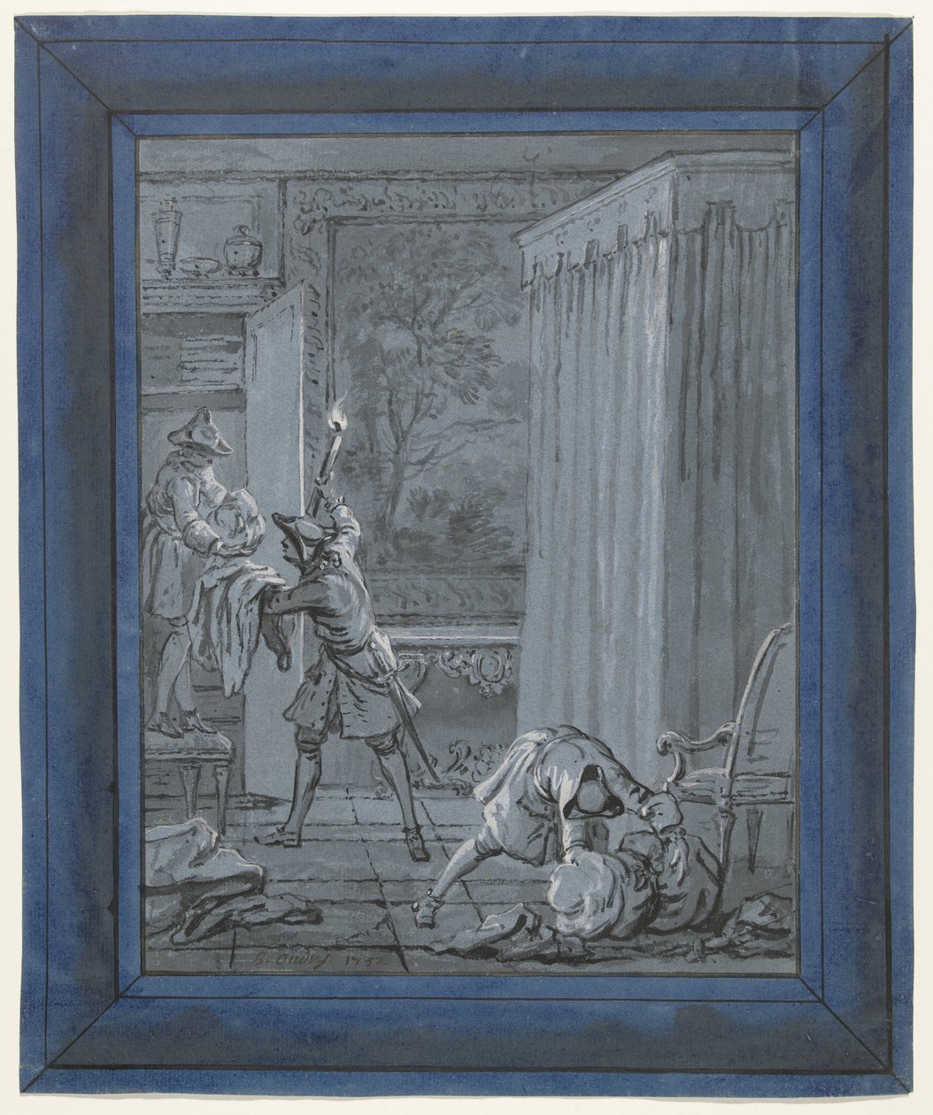 Il marito, la moglie e il ladro da Jean Baptiste Oudry