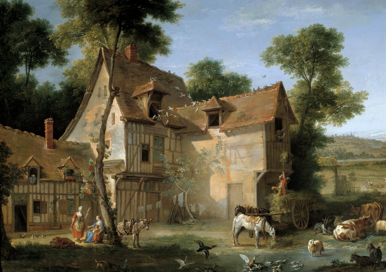 Fattoria (dettaglio) da Jean Baptiste Oudry