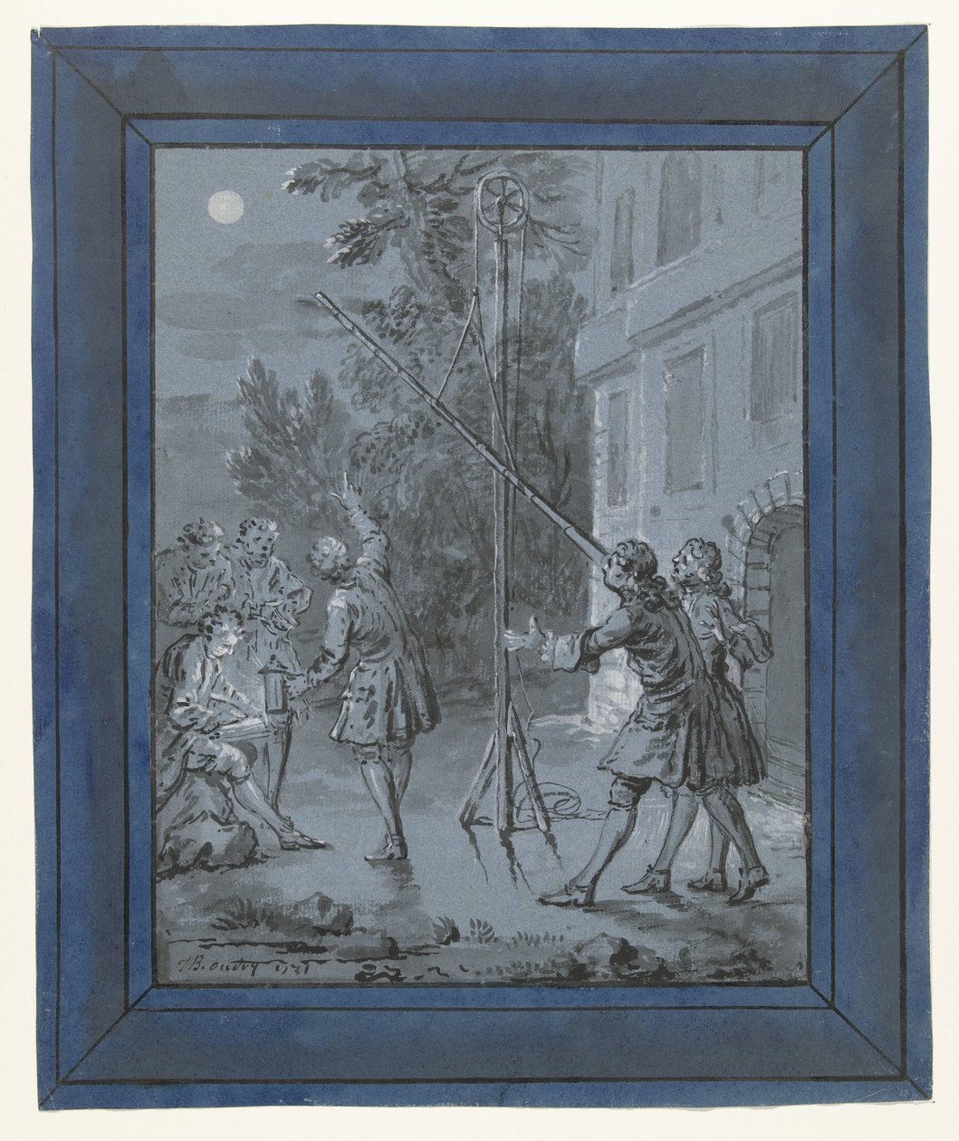Un animale nella luna da Jean Baptiste Oudry