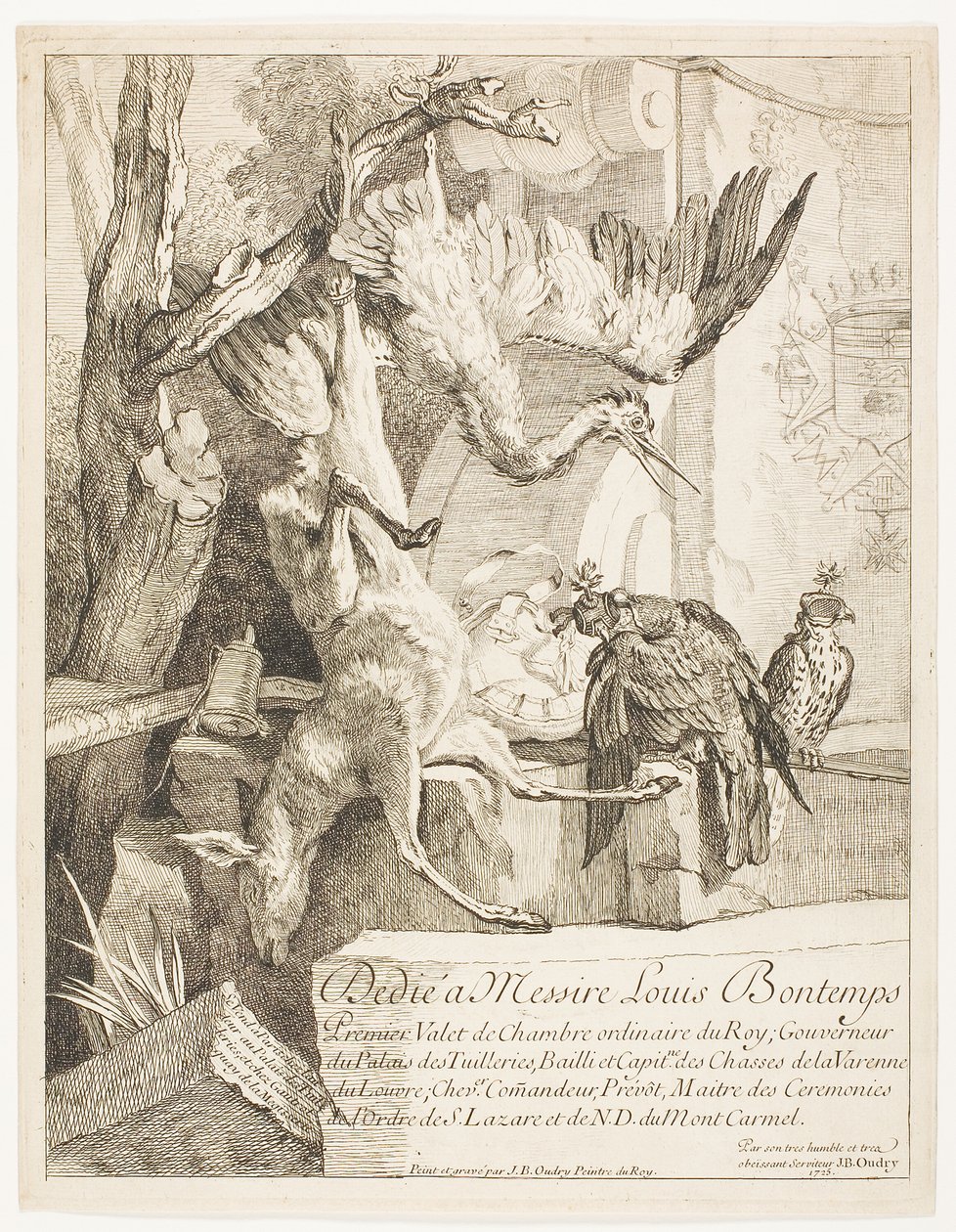Quattro soggetti di caccia, n. 1 da Jean Baptiste Oudry