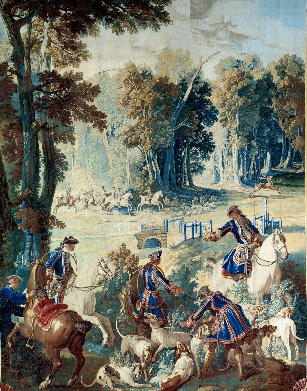 Caccia di Luigi XV. Arazzo di Jean Baptiste Oudry da Jean Baptiste Oudry