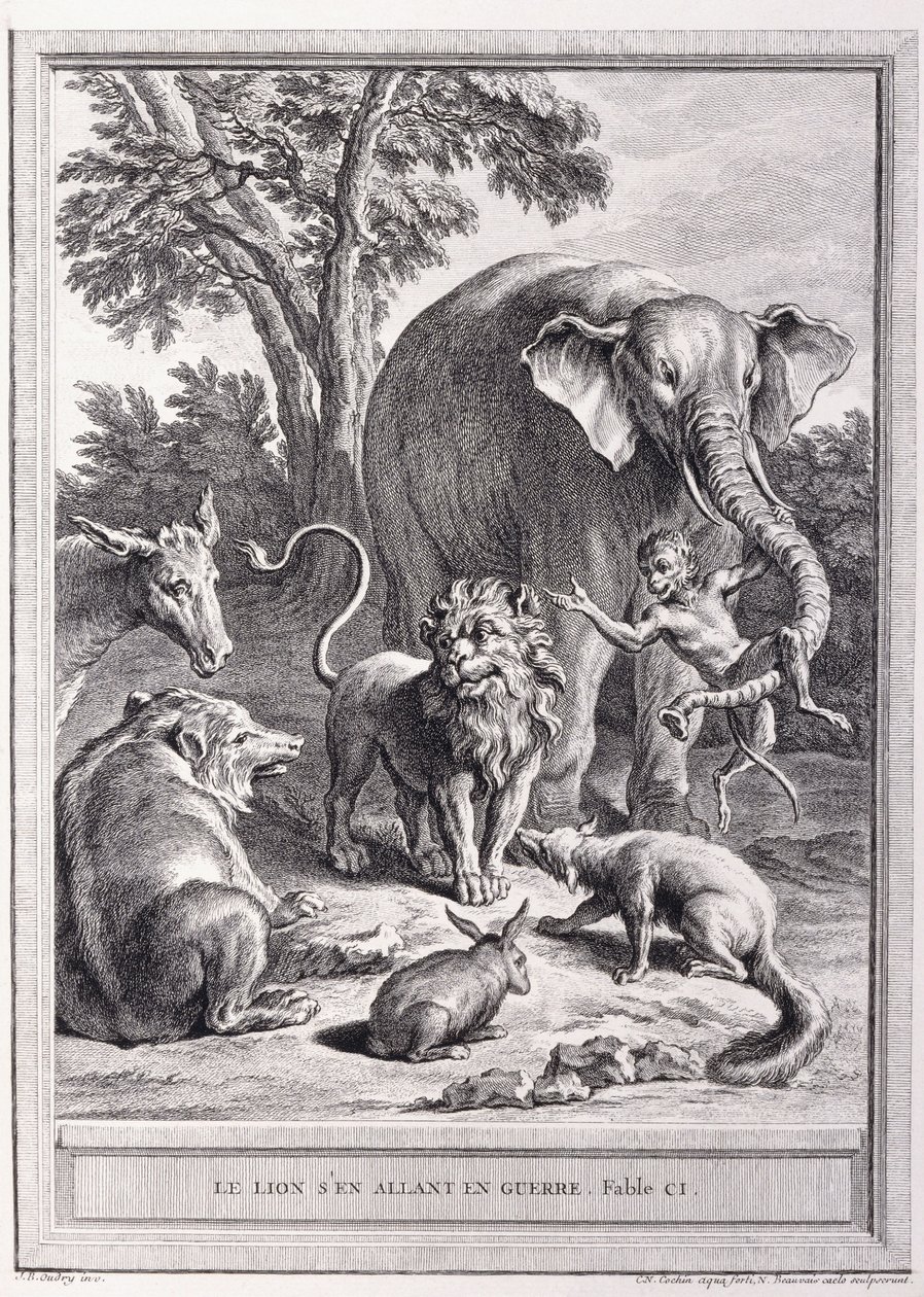 Leone che va in guerra, c.1755-1759 da Jean Baptiste Oudry
