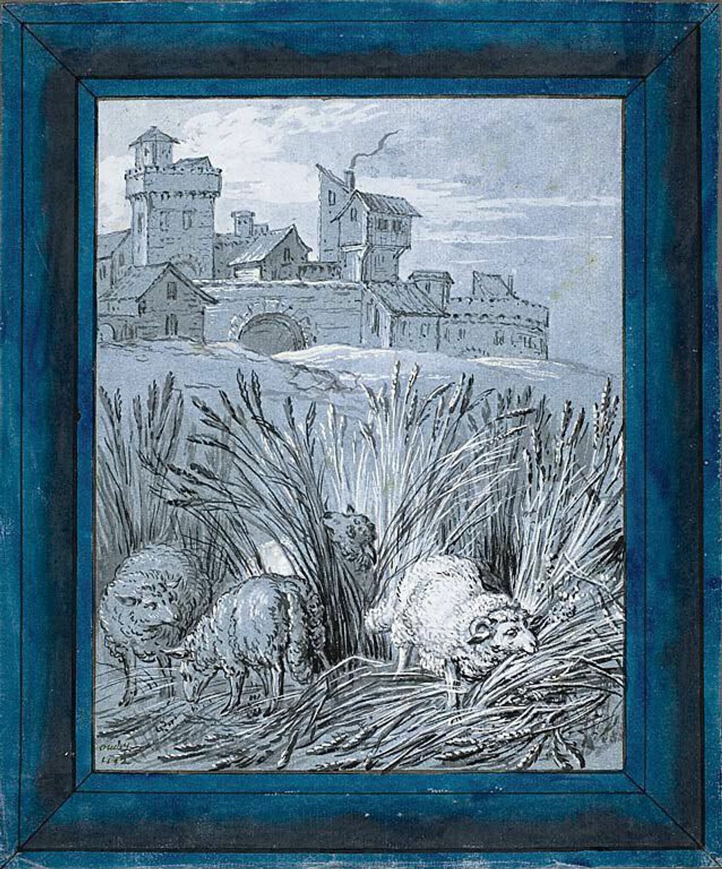 Pecore nel campo ("Rien de trop I") da Jean Baptiste Oudry