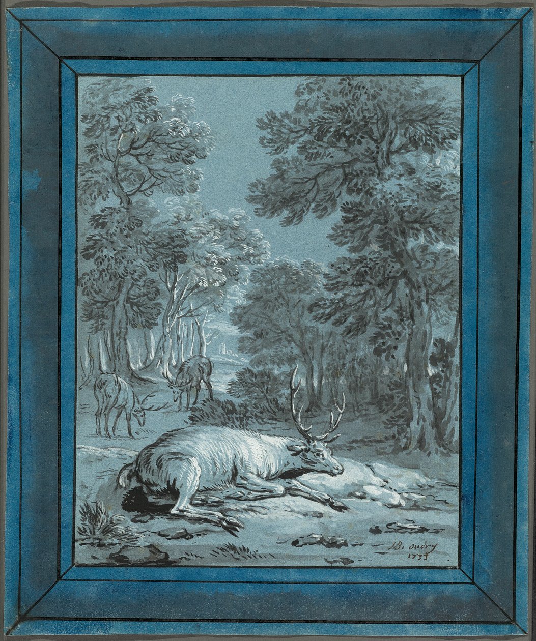 Il cervo malato da Jean Baptiste Oudry