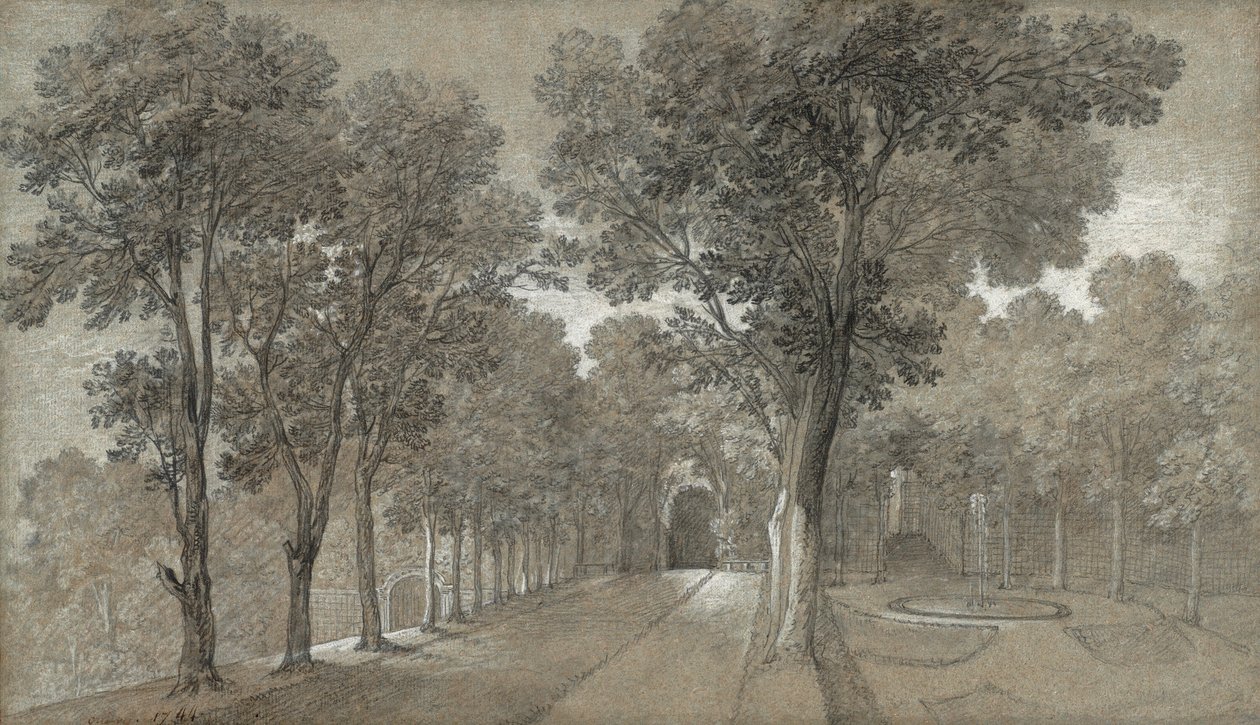 Veduta del parco di Arcueil da Jean Baptiste Oudry
