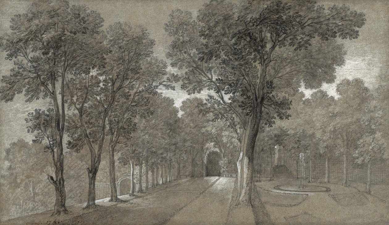 Veduta del parco di Arcueil, 1744 da Jean Baptiste Oudry