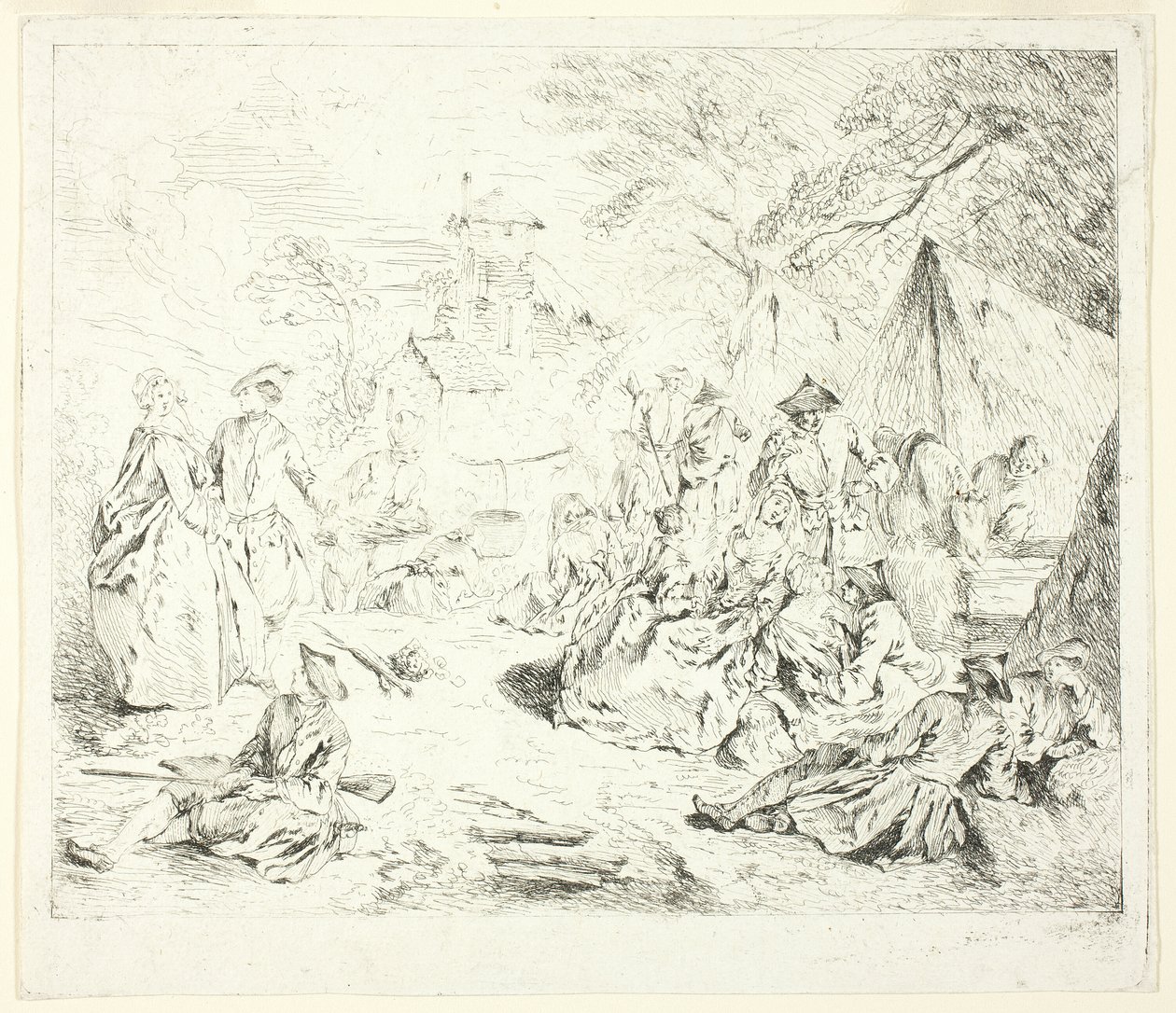 Halte de Soldates da Jean Baptiste Pater