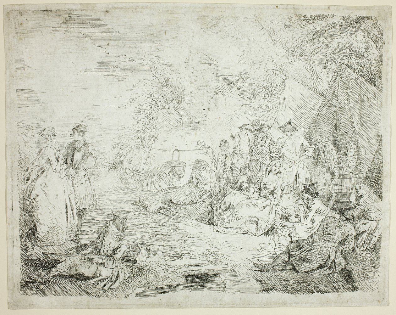 Truppe a riposo da Jean Baptiste Pater