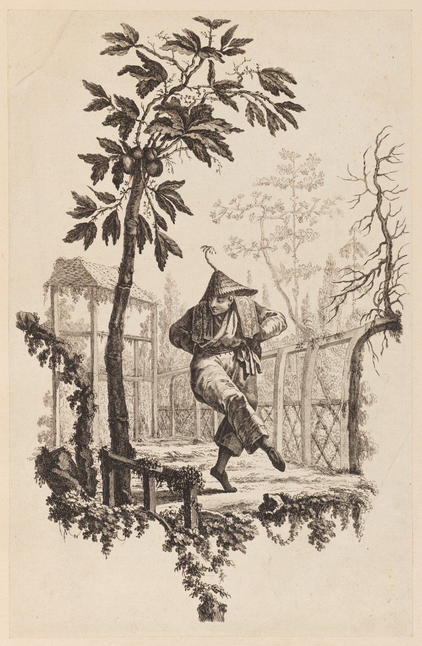 Figura sotto un ramo da Jean Baptiste Pillement