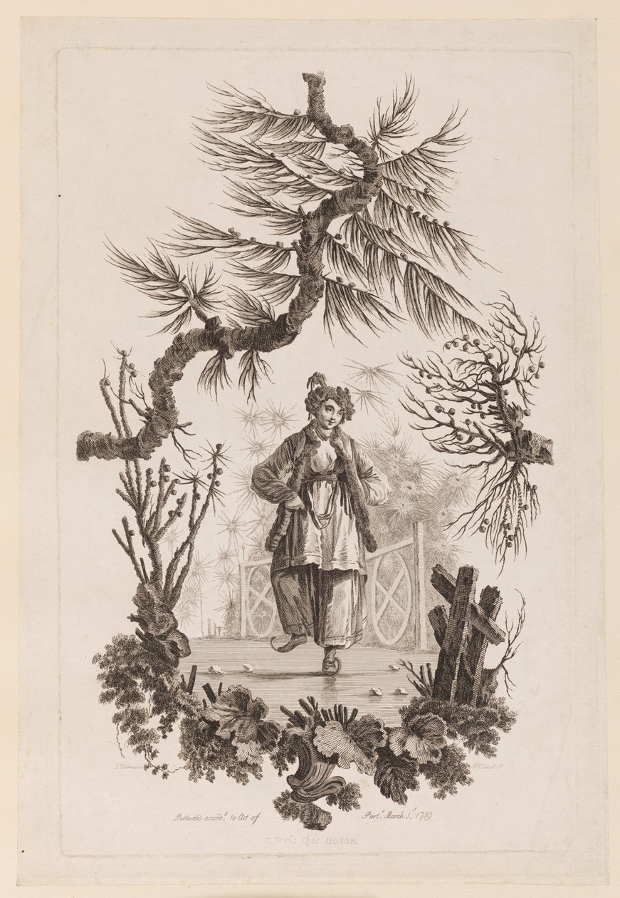 Figura sotto il ramo da Jean Baptiste Pillement