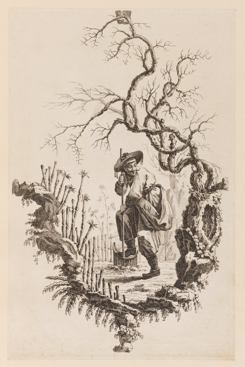 Figura e ramo da Jean Baptiste Pillement