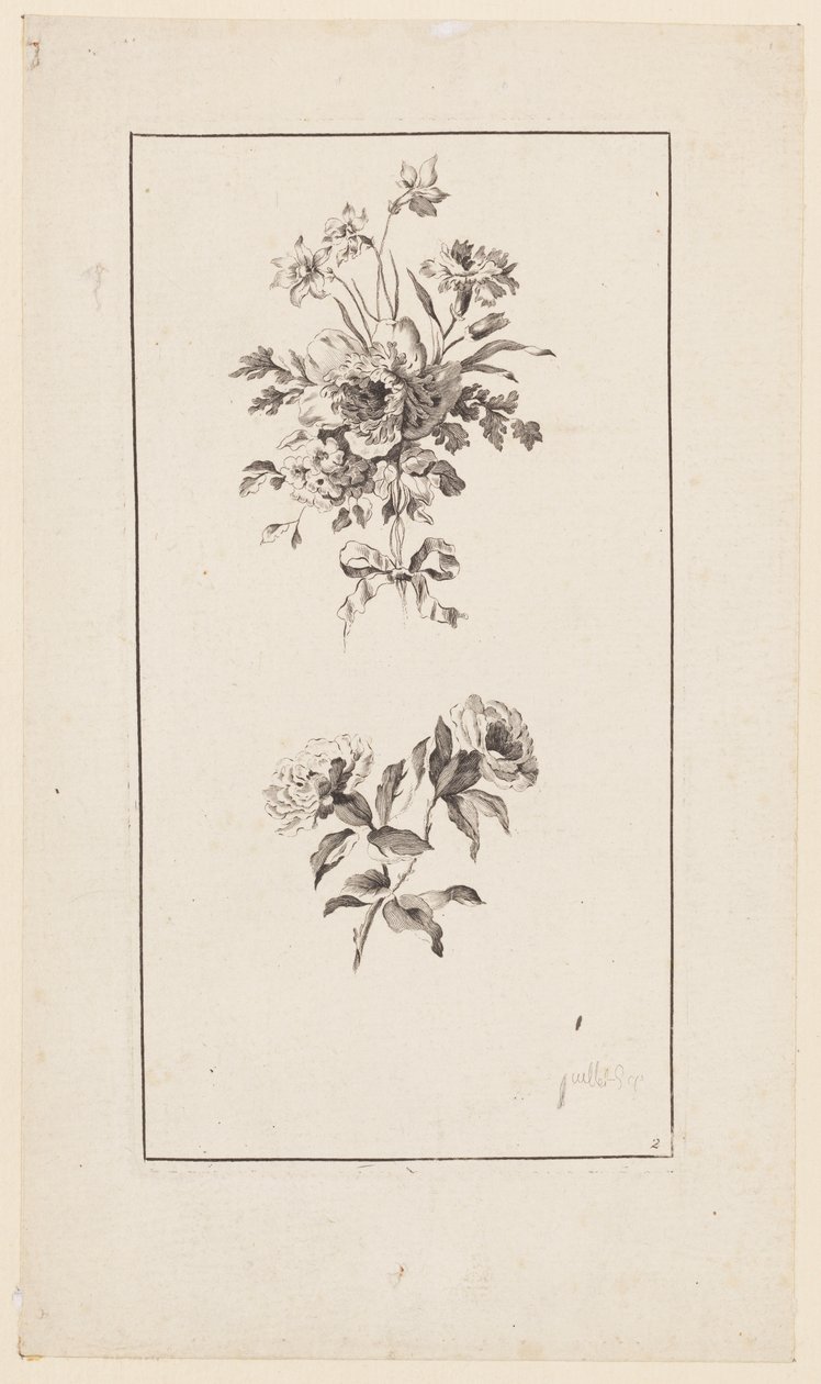 Rami di fiori, da "Divers Bouquets d