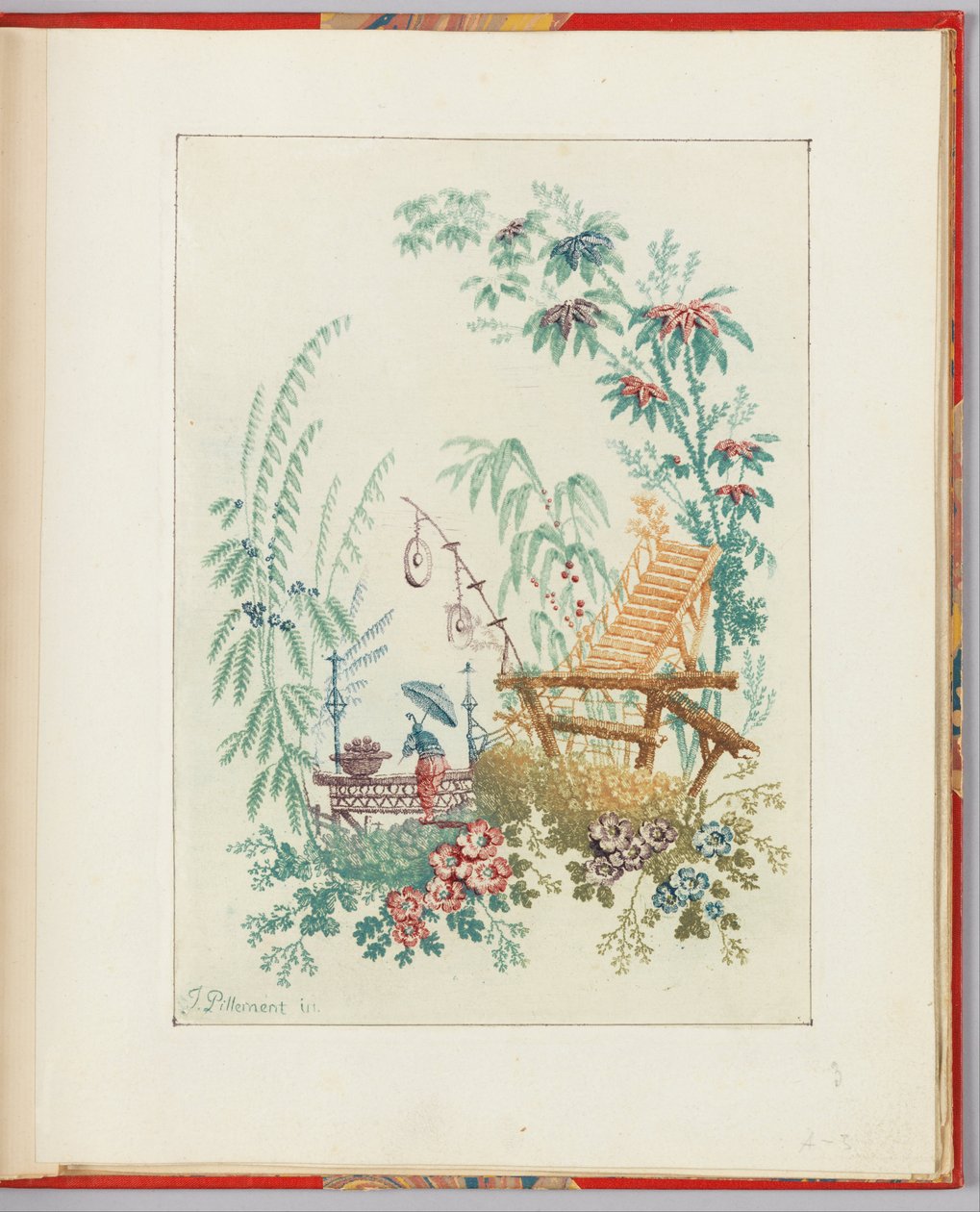 Disegno ornamentale da "Nouvelle suite de cahiers arabesques chinois a l