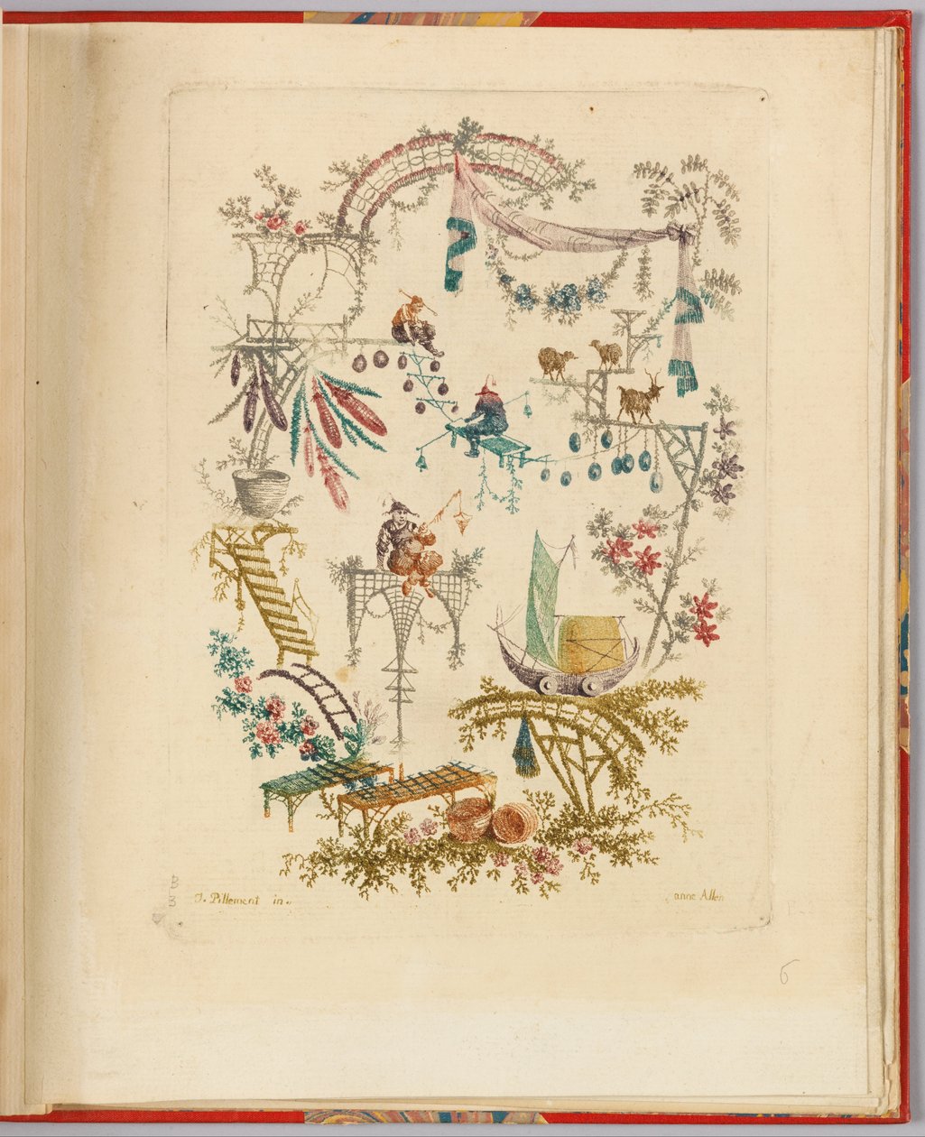 Disegno ornamentale da "Nouvelle suite de cahiers chinois a l