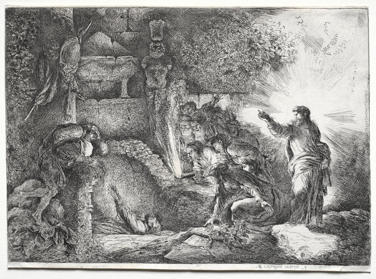 La Resurrezione di Lazzaro da Jean Baptiste Pillement