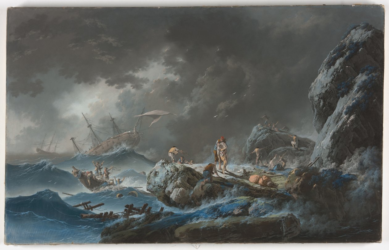 Il naufragio da Jean Baptiste Pillement