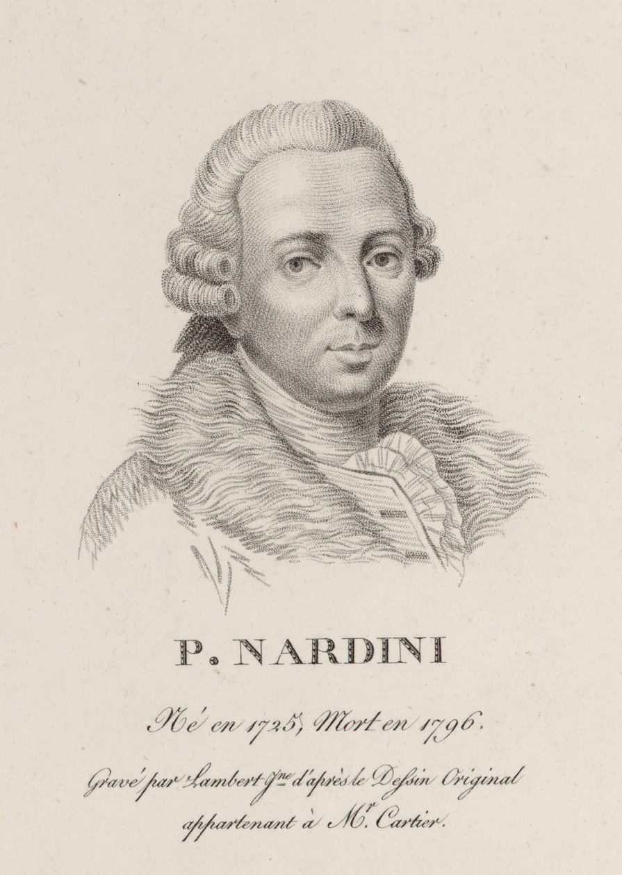 Ritratto del violinista e compositore Pietro Nardini 1722-1793 da Jean Baptiste Ponce Lambert