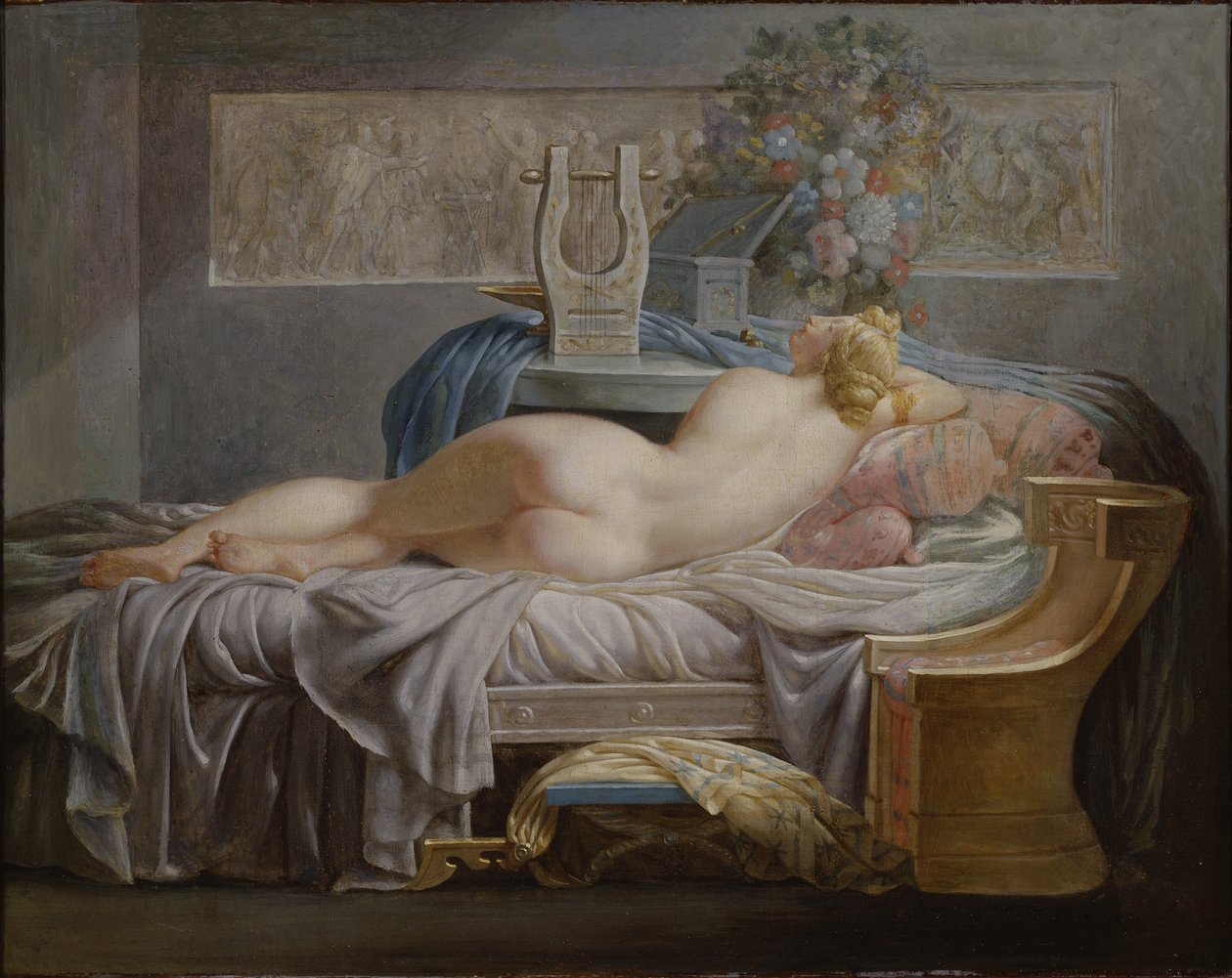 Saffo (630-580 a.C.) da Jean Baptiste Regnault