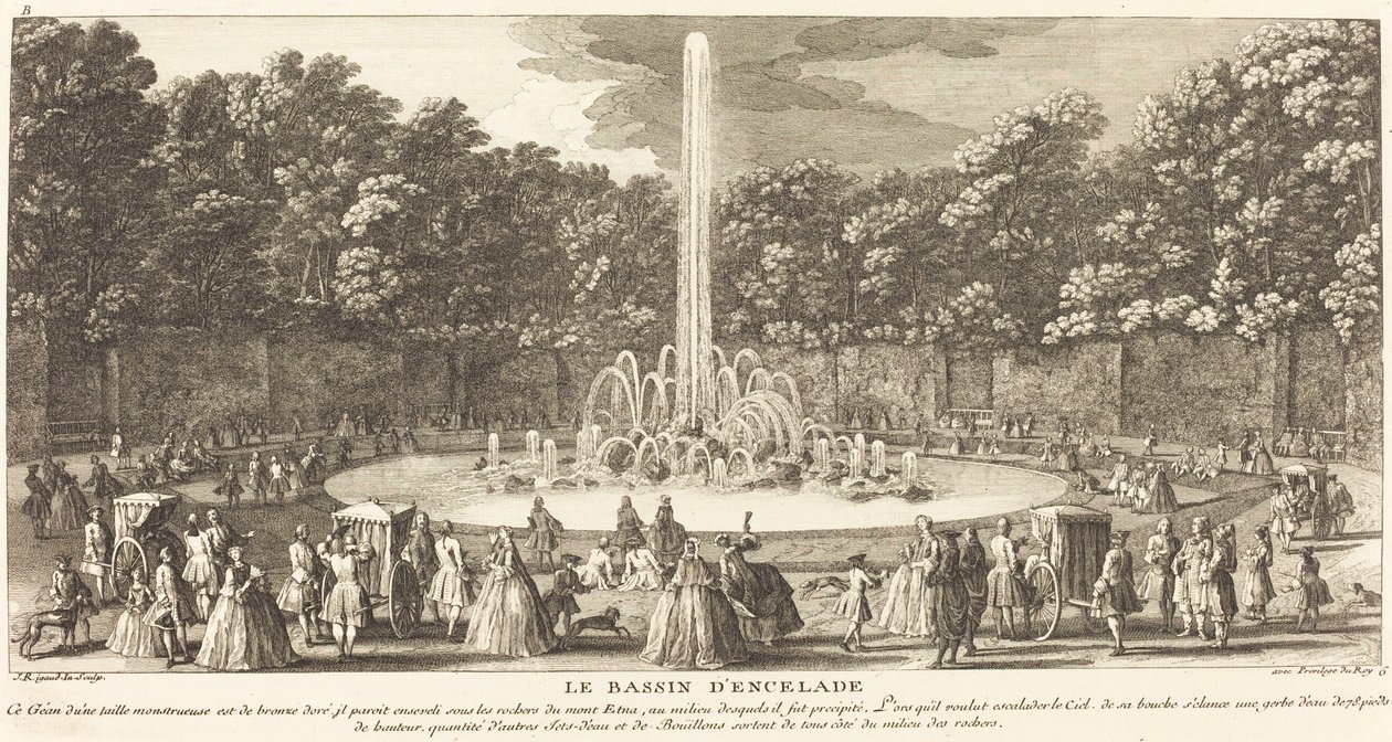 Il Bacino di Encelade da Jean Baptiste Rigaud