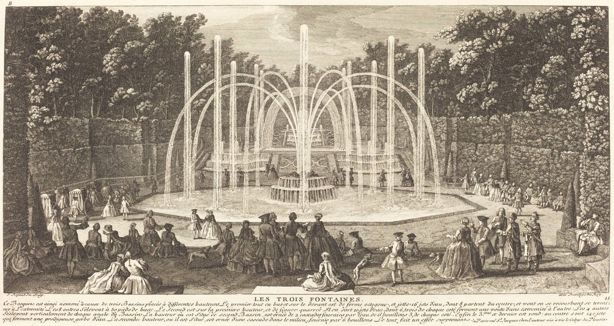 Le Tre Fontane da Jean Baptiste Rigaud